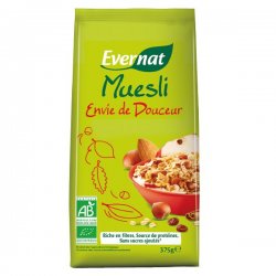 Muesli bio Envie de douceur 375 grs - Evernat