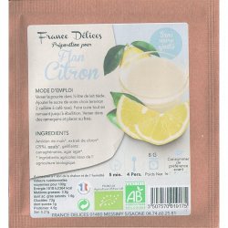 Préparation pour Flan bio Citron sachet 8 g - France Délices