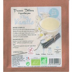 Préparation pour Flan bio Vanille sachet 8 g - France Délices