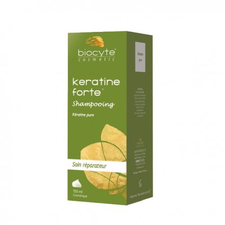 Shampooing Kératine Forte pure Biocyte Soin réparateur - Tube 150 ml