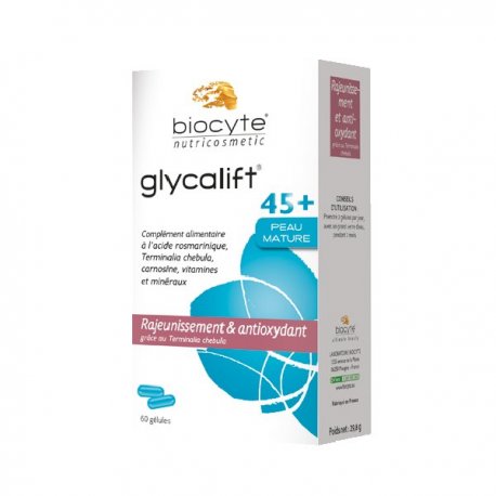 Glycalift Peaux matures 45 + Biocyte - 60 gélules