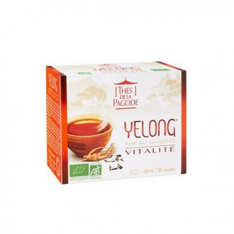 Thé Vitalité Yelong ginseng - 30 infusettes - Thés de la Pagode