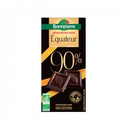 Chocolat Noir Intense 90% Origine Equateur Bio - Bonneterre
