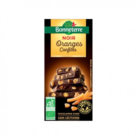 Chocolat noir aux oranges confites Bio - Bonneterre