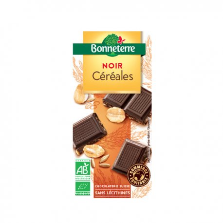 Chocolat noir aux céréales bio - Bonneterre