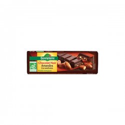 Barre de chocolat noir amandes caramélisées bio - Bonneterre