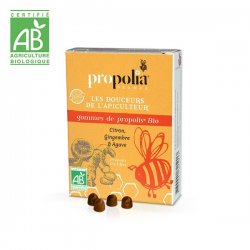 Gommes Propolis-Gingembre Bio Douceurs de l'Apiculteur 45g - Propolia