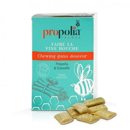 Chewing-gums Propolis-Cannelle Faire la fine bouche 24g - Propolia