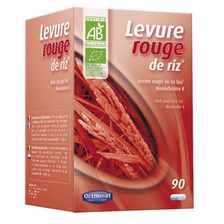 ORTHONAT - LEVURE ROUGE DE RIZ BIO 90 gls