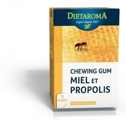 DIETAROMA - CHEWING-GUM MIEL ET PROPOLIS SANS ACESULFAME