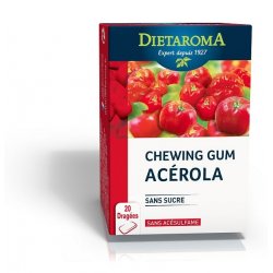 DIETAROMA - CHEWING-GUM ACEROLA SANS SUCRE SANS ACESULFAME